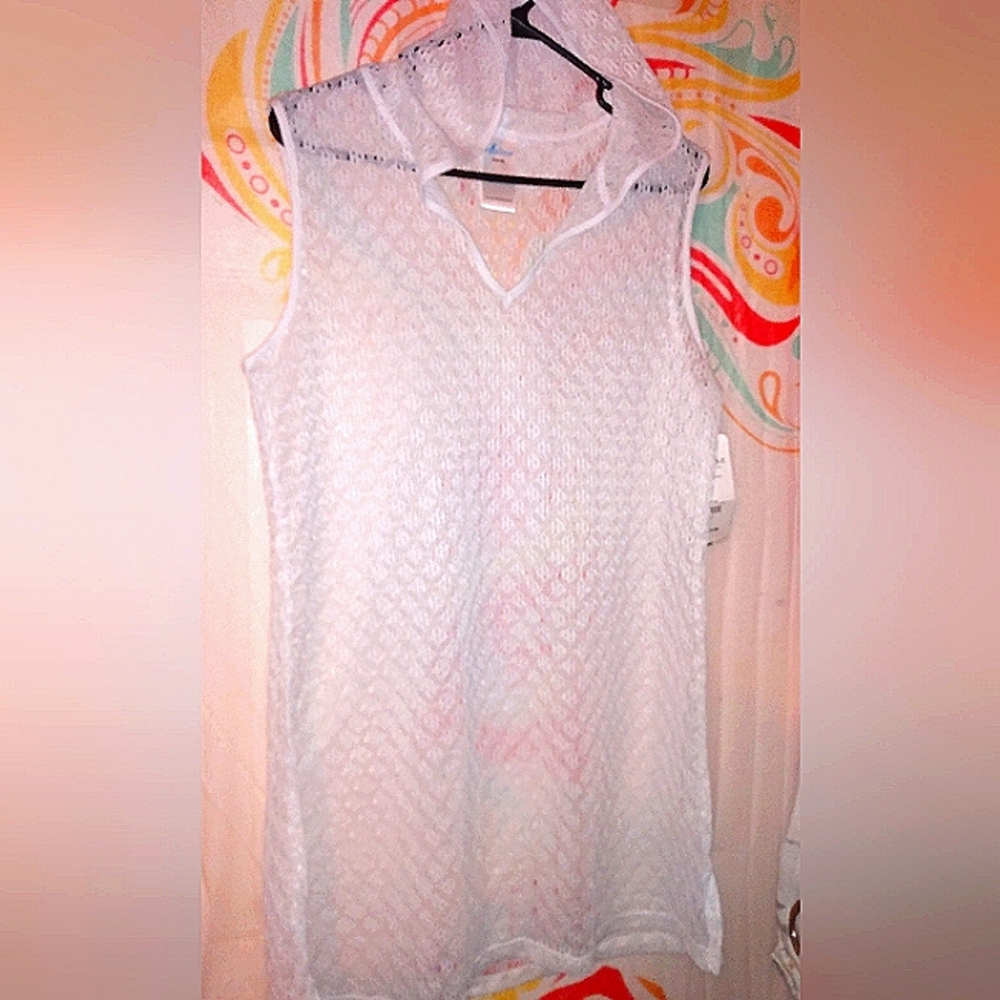 Hooded Swim Lace Coverup